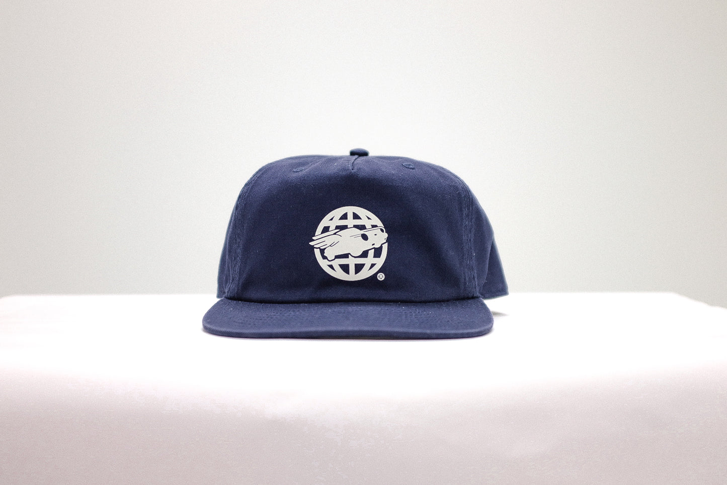 Heritage 5 Panel Cap | Midnight Blue & Ivory