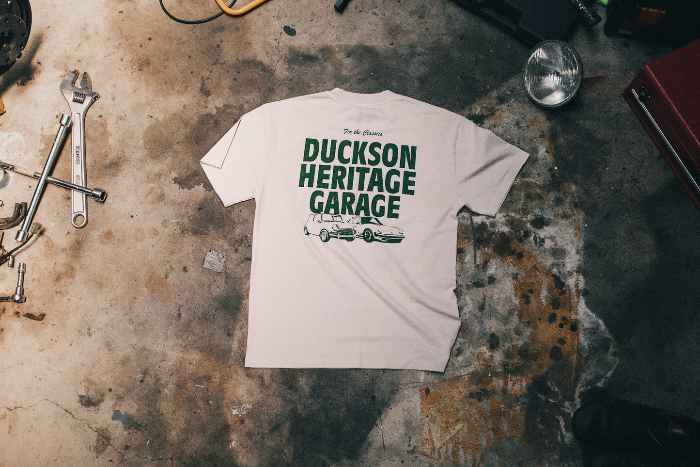 Workshop Tee | Ivory & Irish Green