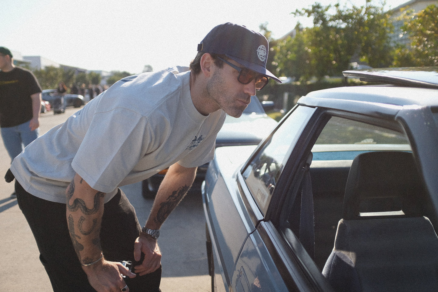 Heritage 5 Panel Cap | Midnight Blue & Ivory