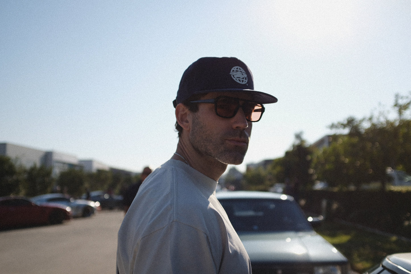Heritage 5 Panel Cap | Midnight Blue & Ivory