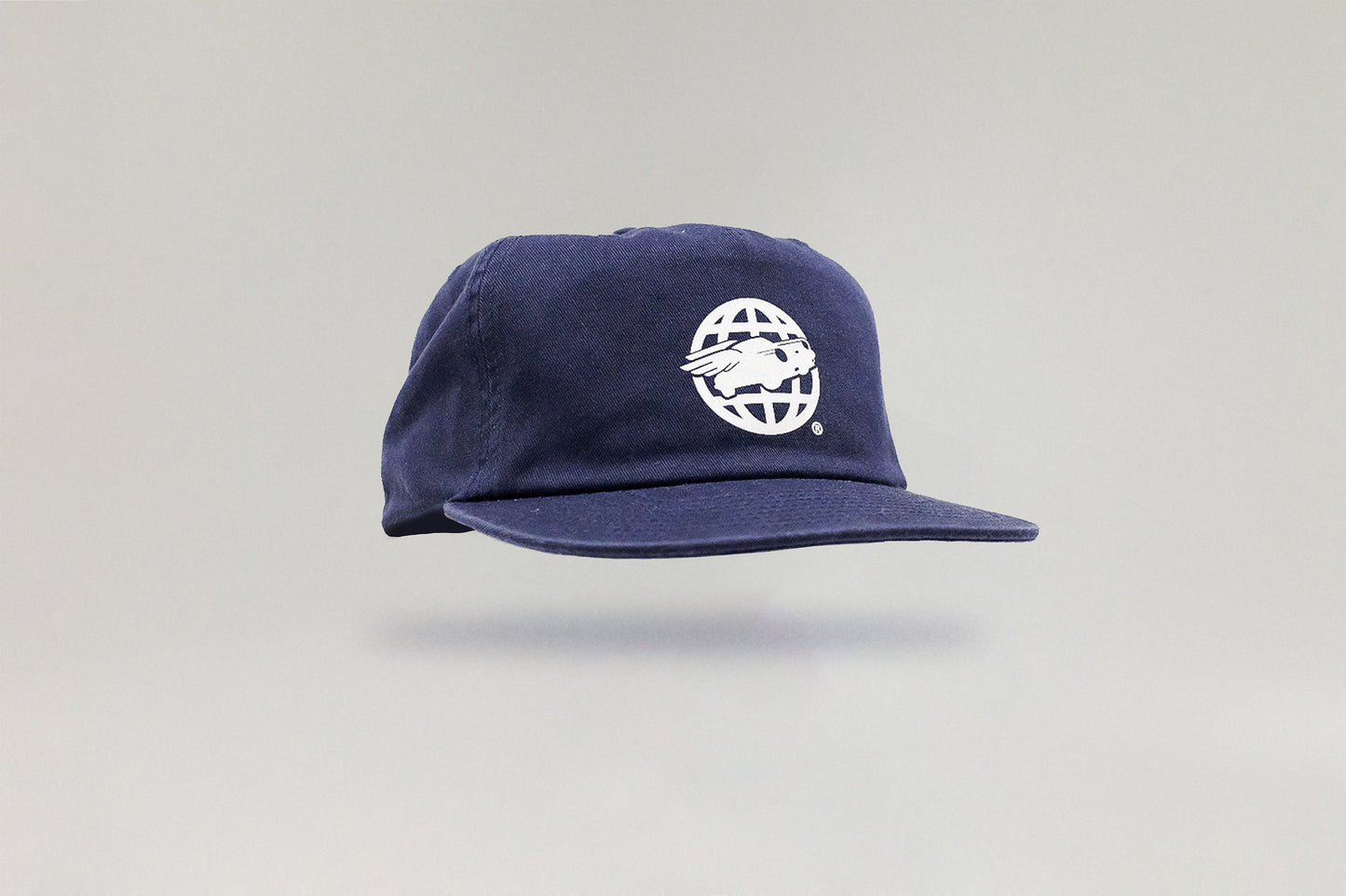 Heritage 5 Panel Cap | Midnight Blue & Ivory