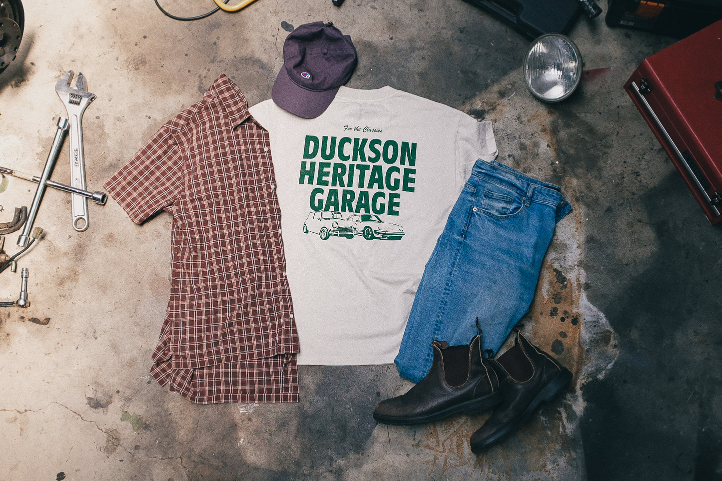 Workshop Tee | Ivory & Irish Green