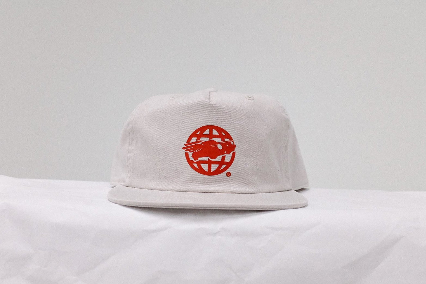 Meridian 5 Panel Cap | Ivory & Guards Red
