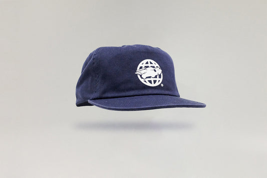 Heritage 5 Panel Cap | Midnight Blue & Ivory