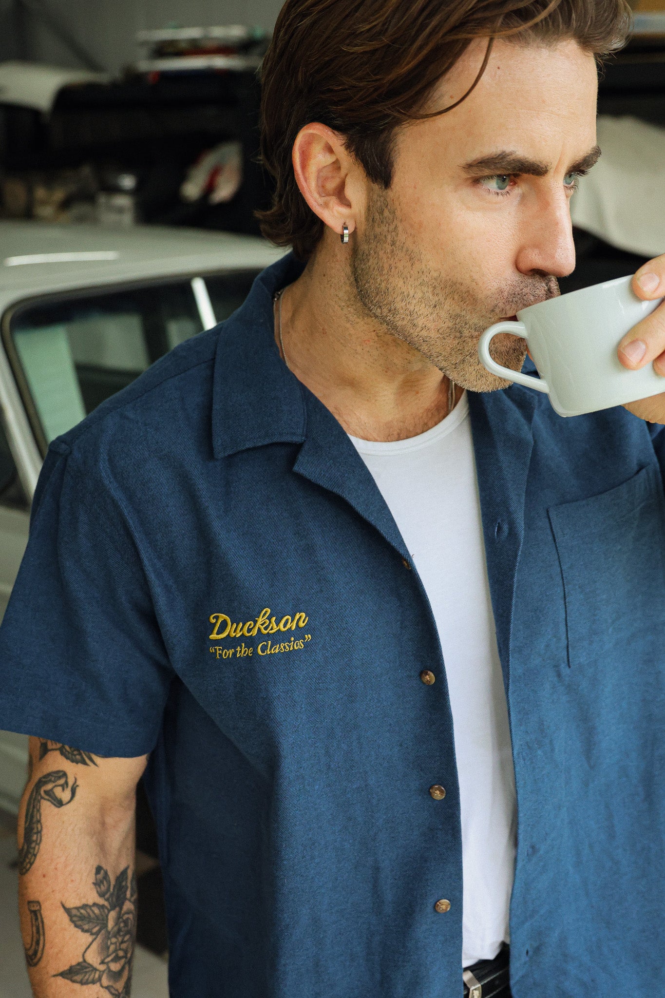 "The Service Shirt" Short Sleeve Button-Up