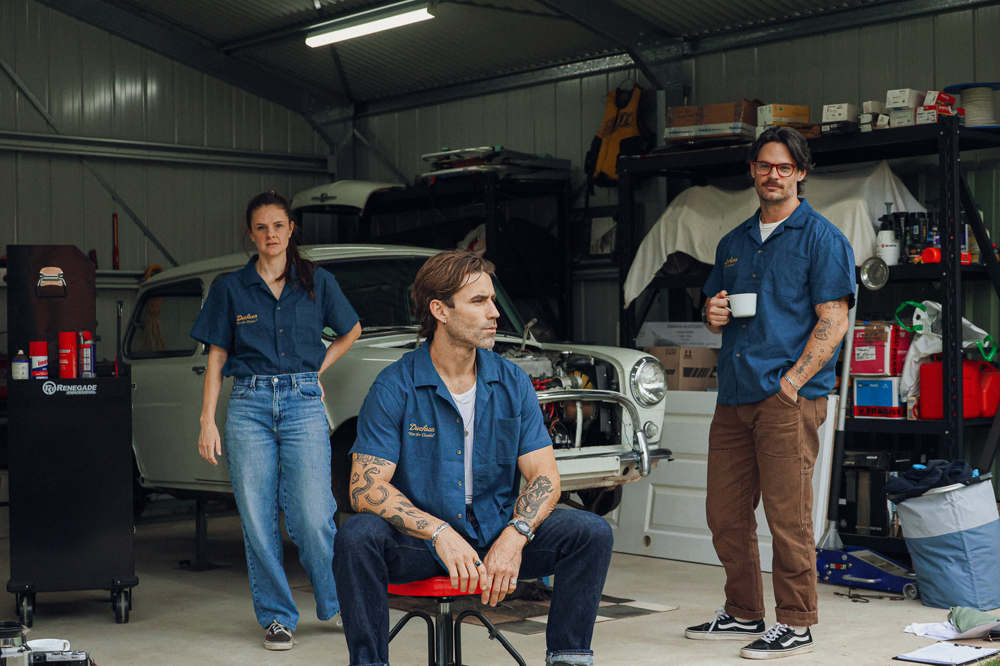 "The Service Shirt" Short Sleeve Button-Up