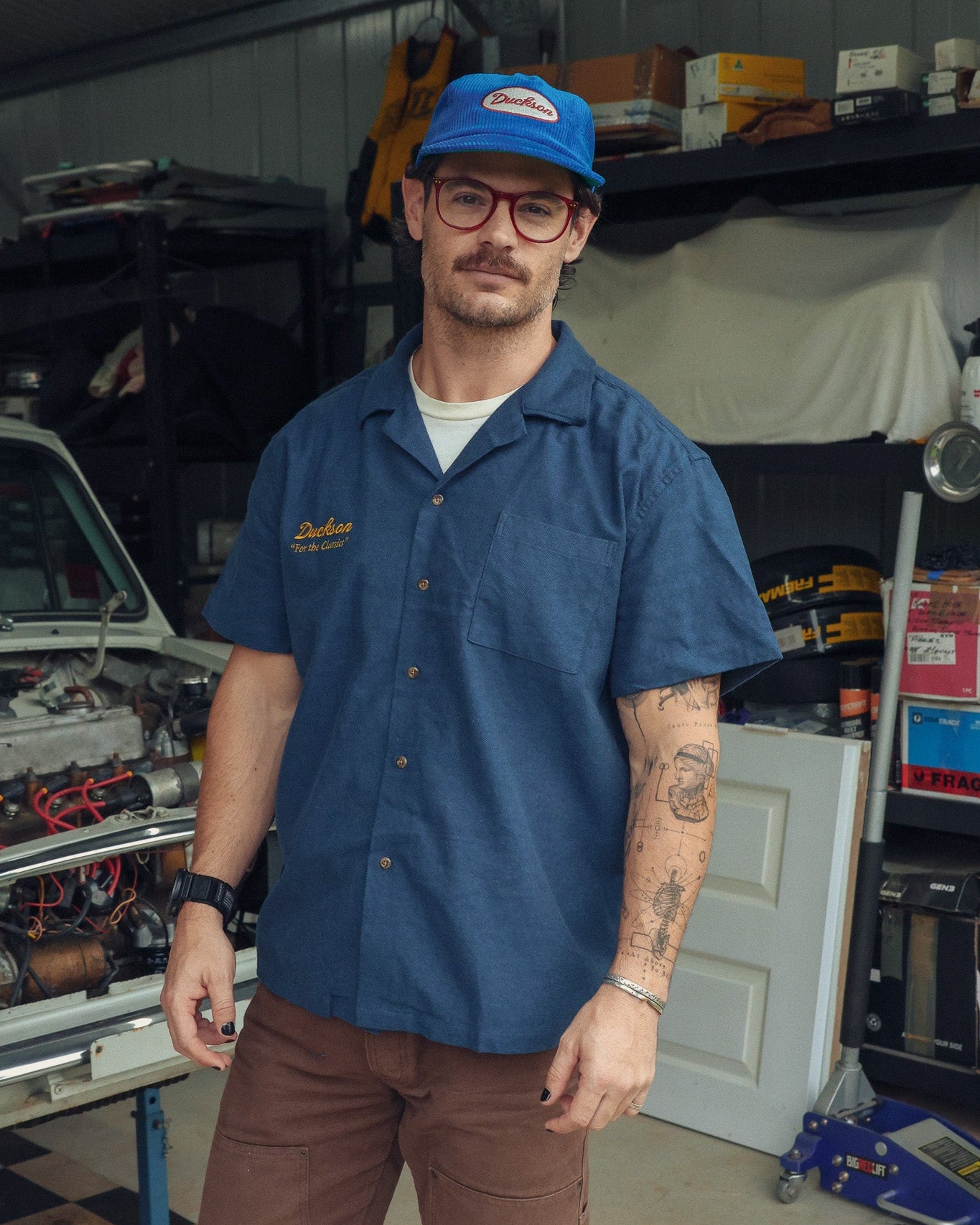 "The Service Shirt" Short Sleeve Button-Up