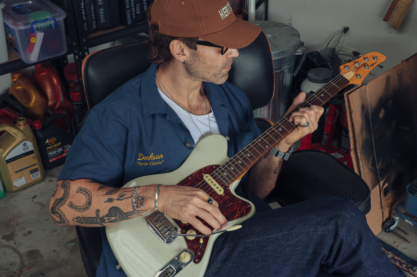 "The Service Shirt" Short Sleeve Button-Up