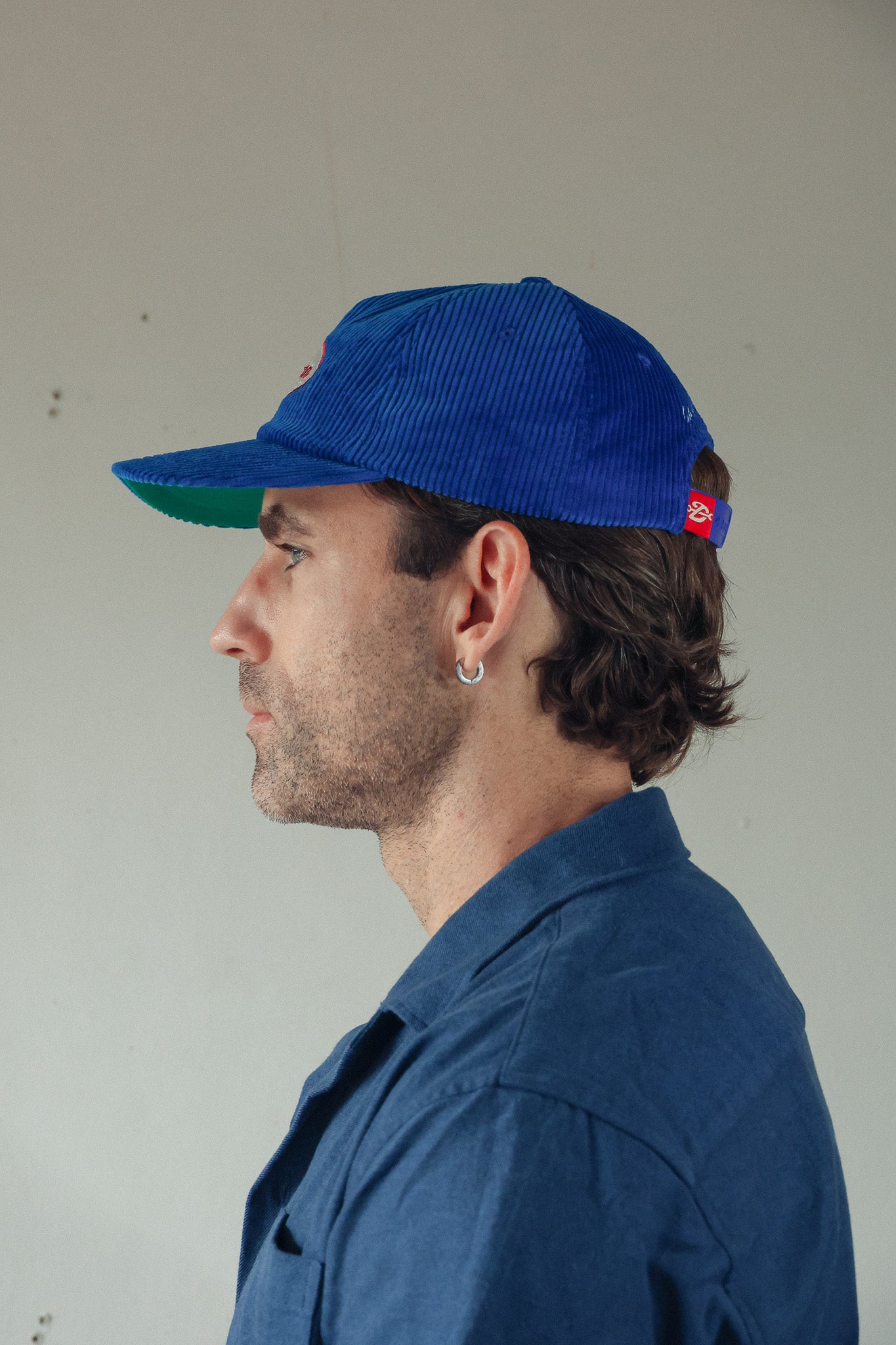 Service 5 Panel Cap | Mariner Blue Corduroy