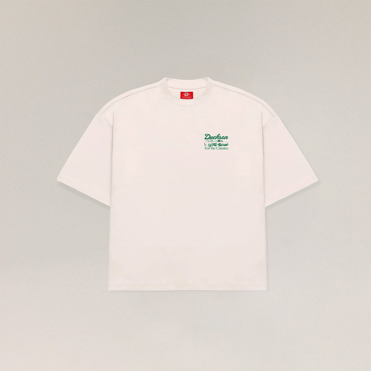 Workshop Heavy Tee | Ivory & Almond Green